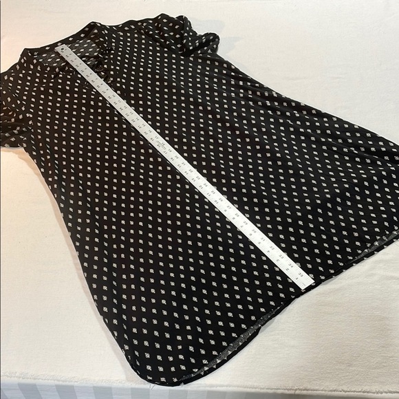 Old Navy Black and White Midi Dress with Plunge Neckline Large EUC - Picture 9 of 12